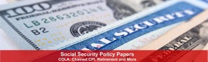 Social Security Policy Papers