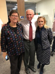 Welcoming Congresswoman Dingell (MI-12) to the reception were (L to R) Dr. Catherine Dodd, NCPSSM Board Chair, and Max Richman, NCSPSSM President/CEO