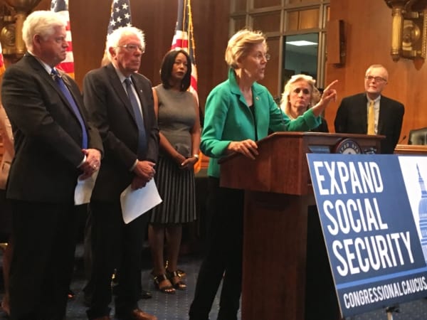 Senator Elizabeth Warren calls protecting and expanding Social Security a 