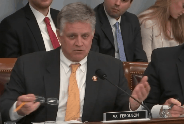 Congressman Drew Ferguson asks National Committee president whether he would support any part of a GOP bill that would cut Social Security benefits by 30%