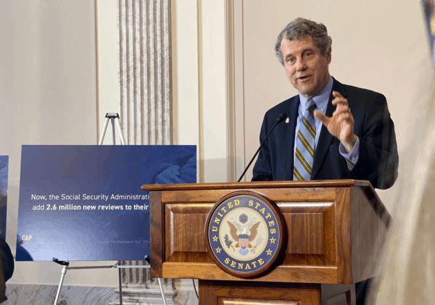 Senator Sherrod Brown Tuesday on Capitol Hill. 