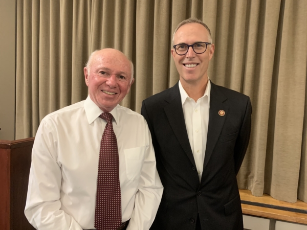 National Committee president Max Richtman and Rep. Jared Huffman (D-CA)