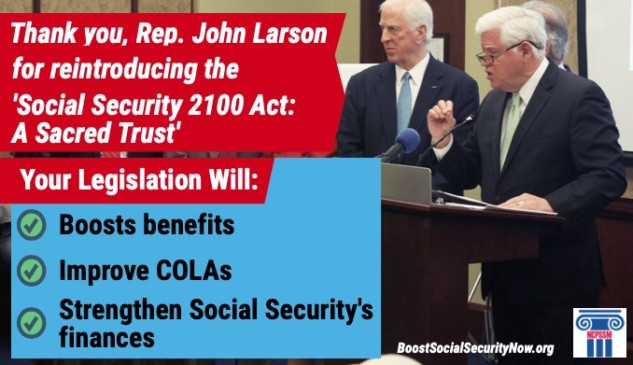 Rep. Larson introduces Social Security 2100 Act