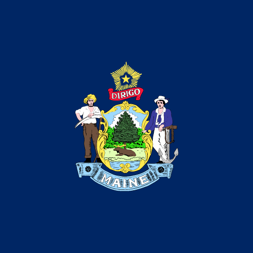 Maine State Flag